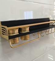 kitchen rack (golden colour)