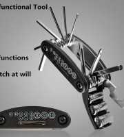 16 In 1 Multi-functional Bicycle Screwdriver Repair Tools Kit Folding Hex Allen Key Wrench Set