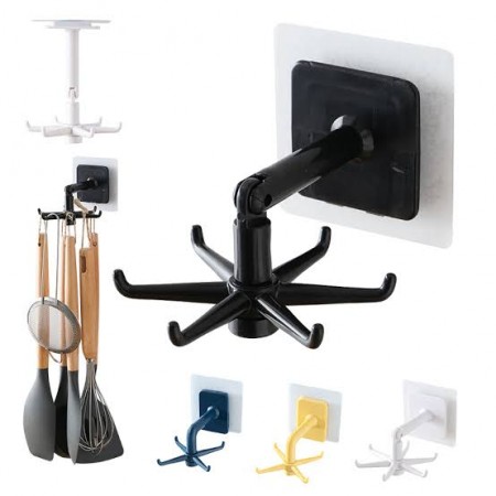 360 Degree Rotated Kitchen Hanger Hanging Hooks ( 3 Pices )